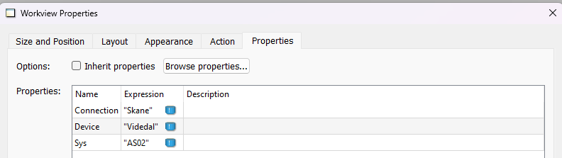 Tag structure view