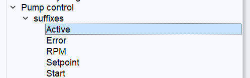 configured suffixes