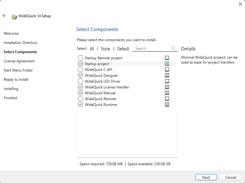 Select Components
