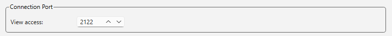 Connection Port in Project Properties