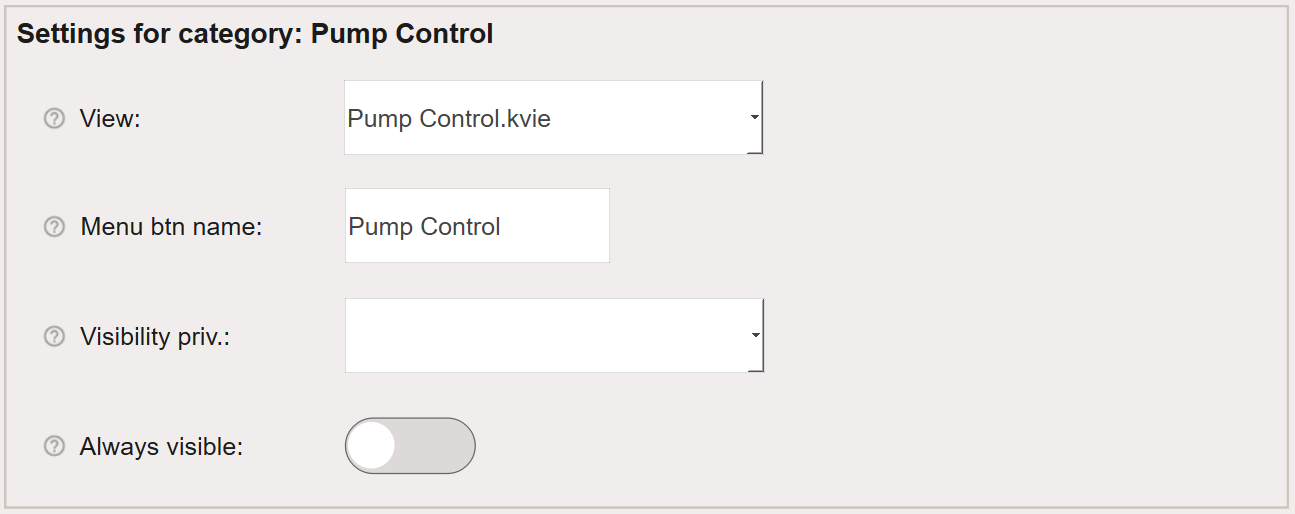 Popup-konfiguration