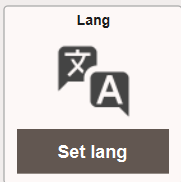 The Set lang button