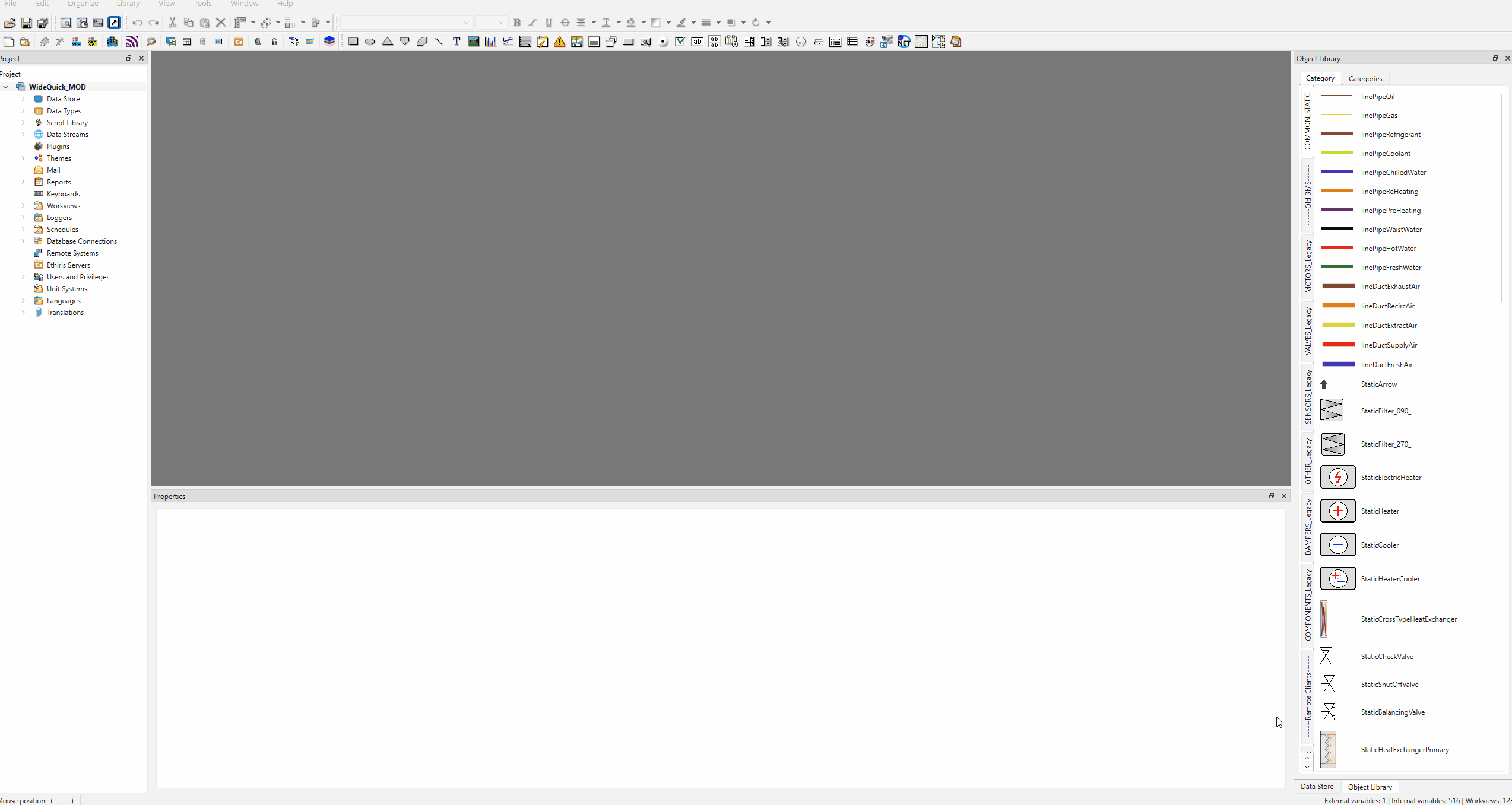 Start arbetsvy configuration