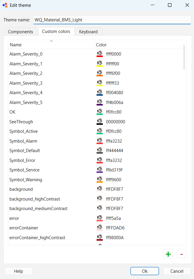 Theme editor